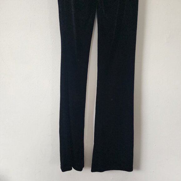 Jump Wendye Chaitin Y2K Black Velvet Bootcut Pants Made in USA - Picture 6 of 6
